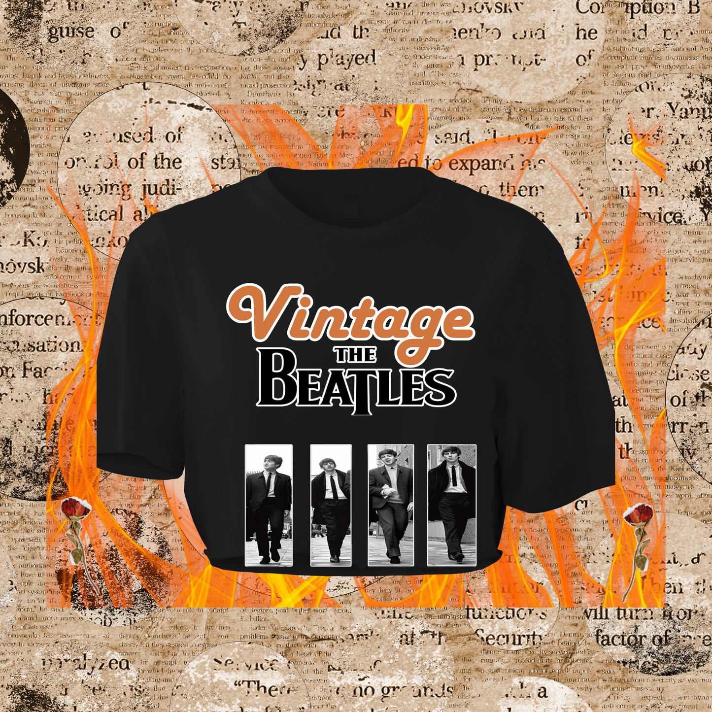 Beatles Crop Top