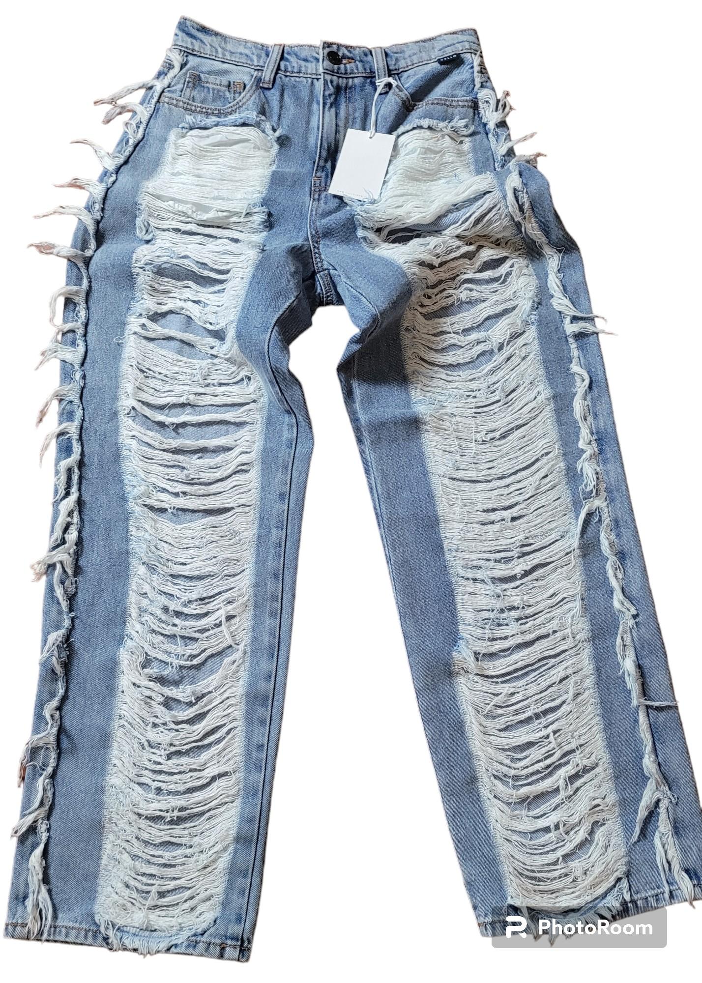 Distressed Denim Jeans